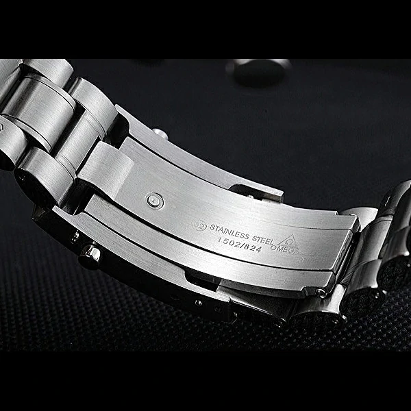 Omega Speedmaster Blue Grey Stainless Steel Strap new59954