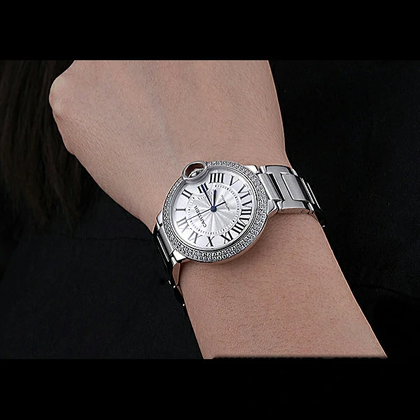 Cartier Diamonds Ballon Bleu Stainless Steel new59963