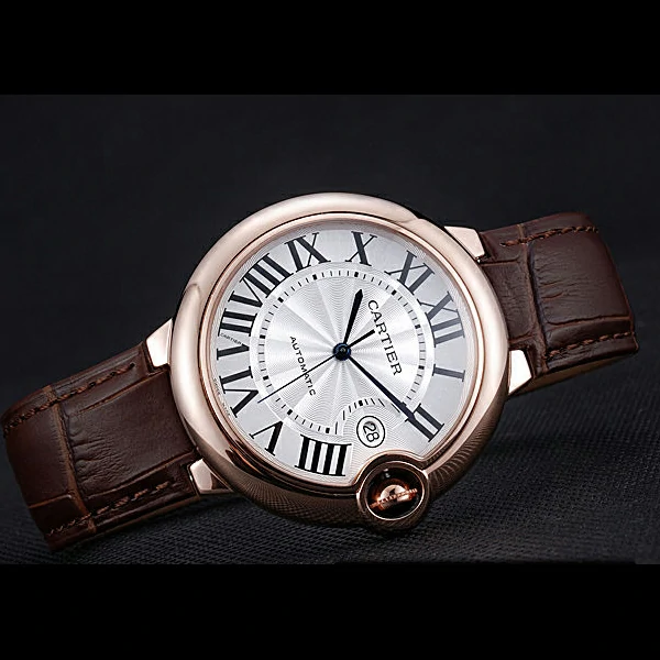 Cartier Ballon Bleu Brown Leather Bracelet new59965