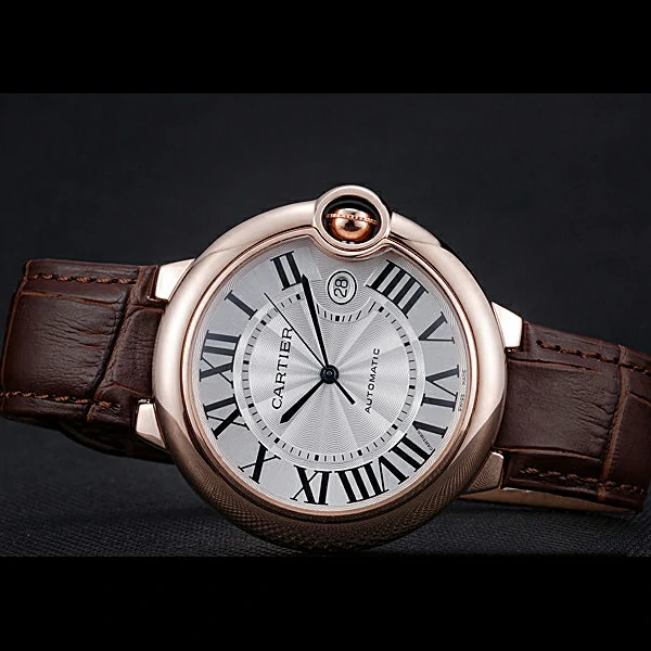Cartier Ballon Bleu Brown Leather Bracelet new59965