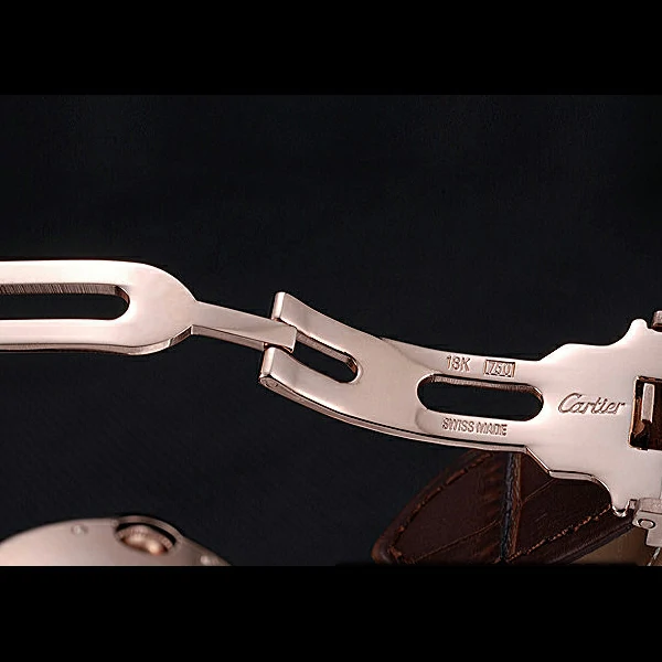 Cartier Ballon Bleu Brown Leather Bracelet new59965