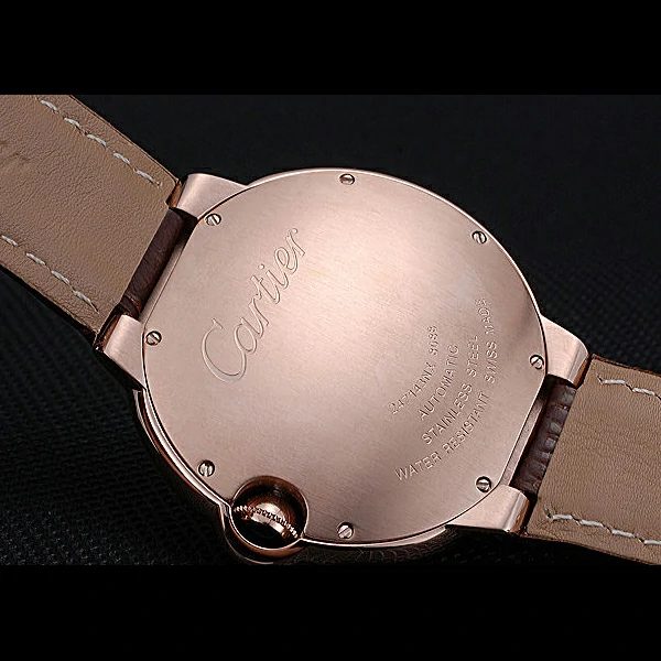 Cartier Ballon Bleu Brown Leather Bracelet new59965