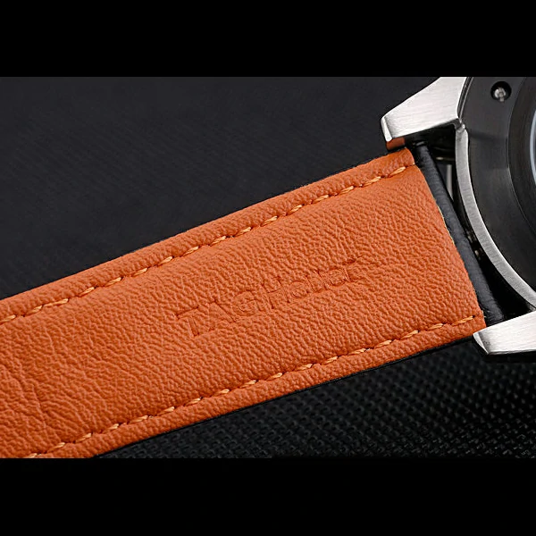 Tag Heuer MikroTimer Black Dial Black Perforated Leather Strap new59973