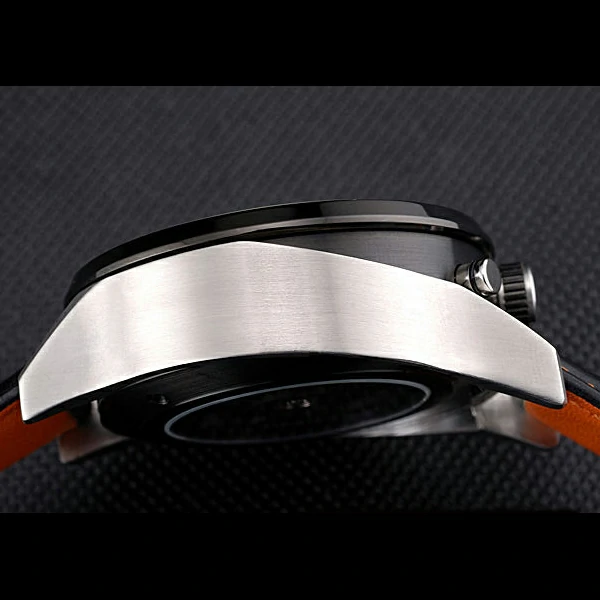 Tag Heuer MikroTimer Black Dial Black Perforated Leather Strap new59973