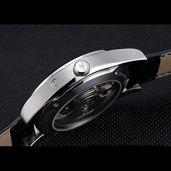 Jaeger LeCoultre Rendez Vous Night And Day White Dial Black Leather Bracelet new59984