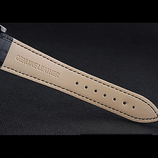 Jaeger LeCoultre Rendez Vous Night And Day White Dial Black Leather Bracelet new59984