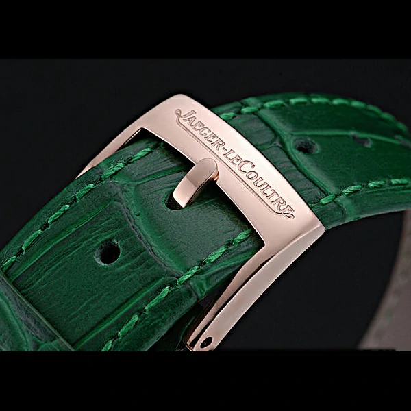 Jaeger LeCoultre Rendez Vous White Dial Green Leather Strap new59987