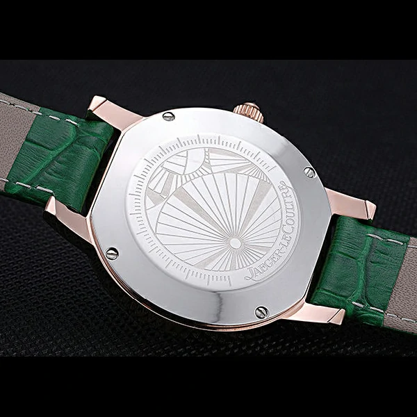 Jaeger LeCoultre Rendez Vous White Dial Green Leather Strap new59987