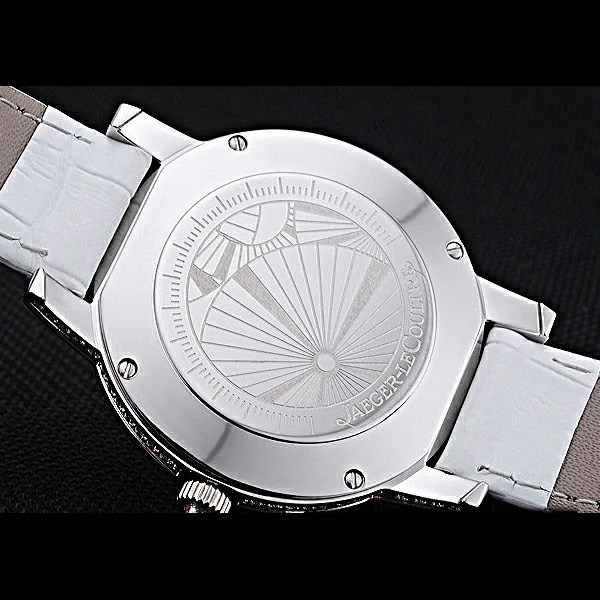 Jaeger LeCoultre Rendez Vous White Dial White Leather Strap new59988