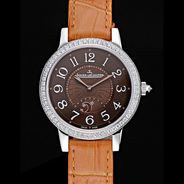 Jaeger LeCoultre Rendez Vous White Dial Orange Leather Strap new59989