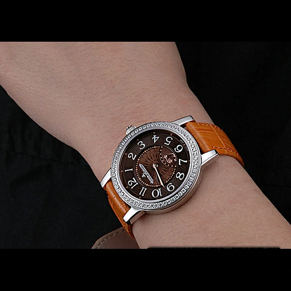 Jaeger LeCoultre Rendez Vous White Dial Orange Leather Strap new59989
