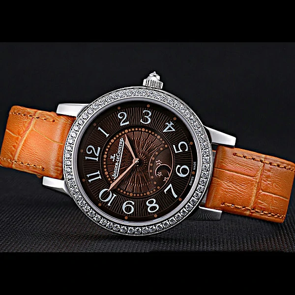 Jaeger LeCoultre Rendez Vous White Dial Orange Leather Strap new59989