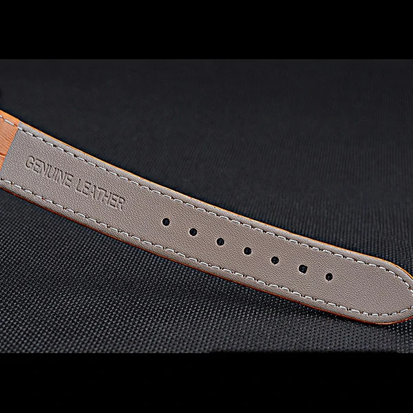 Jaeger LeCoultre Rendez Vous White Dial Orange Leather Strap new59989