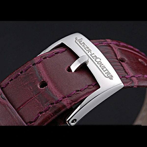 Jaeger LeCoultre Rendez Vous White Dial Purple Leather Strap new59991