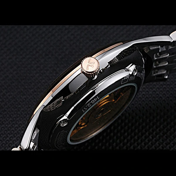 Jaeger LeCoultre Master White Dial Rose Gold Bezel Two Tone Band new59992