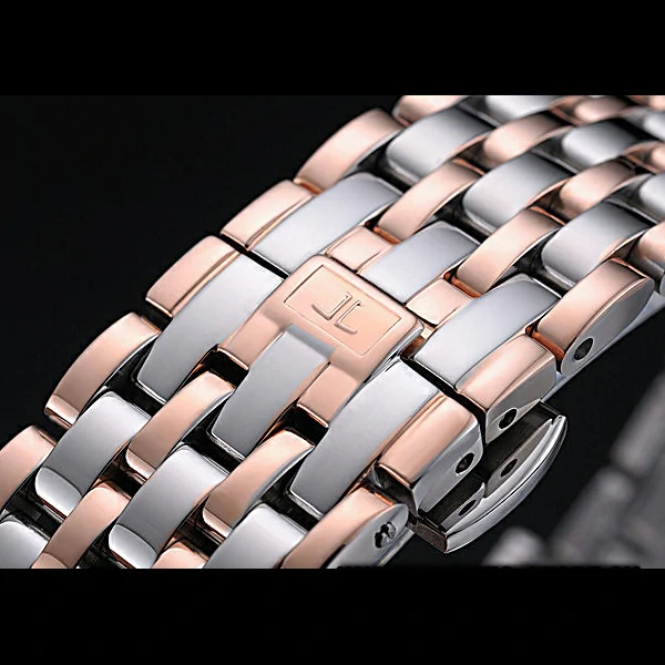 Jaeger LeCoultre Master Brown Dial Rose Gold Bezel Two Tone Band new59993
