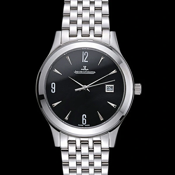 Jaeger LeCoultre Master Black Dial Stainless Steel Bezel Stainless Steel Band new59995