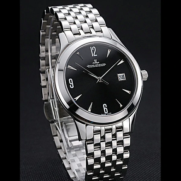 Jaeger LeCoultre Master Black Dial Stainless Steel Bezel Stainless Steel Band new59995