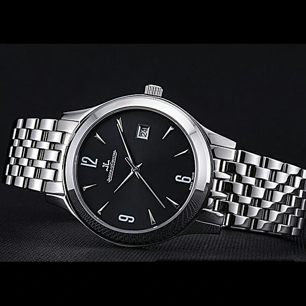 Jaeger LeCoultre Master Black Dial Stainless Steel Bezel Stainless Steel Band new59995