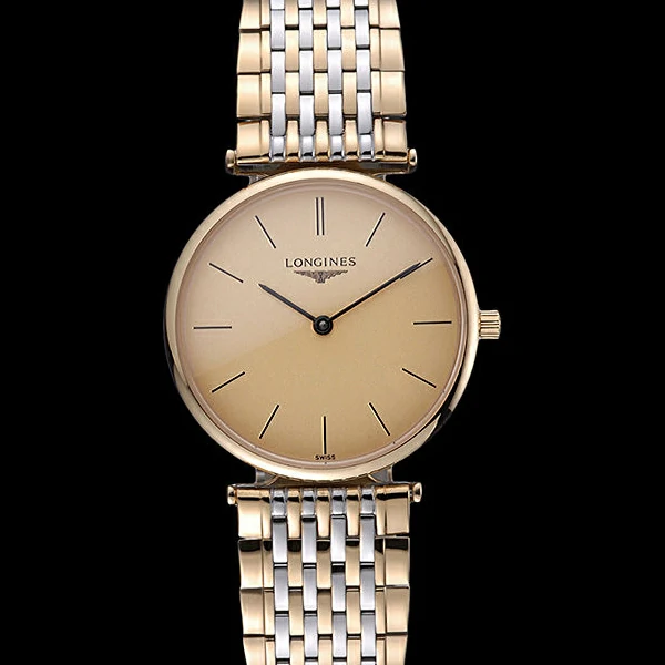 Longines La Grande Classique Two Tone Band Champagne Dial Homme new59996