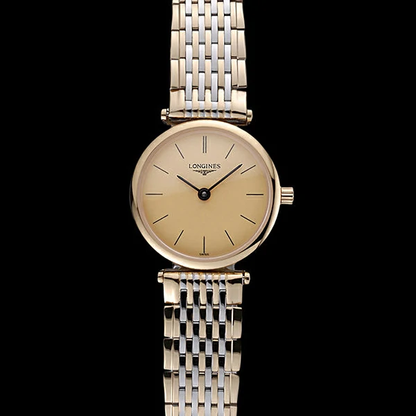 Longines La Grande Classique Two Tone Band Champagne Dial Femme new59997