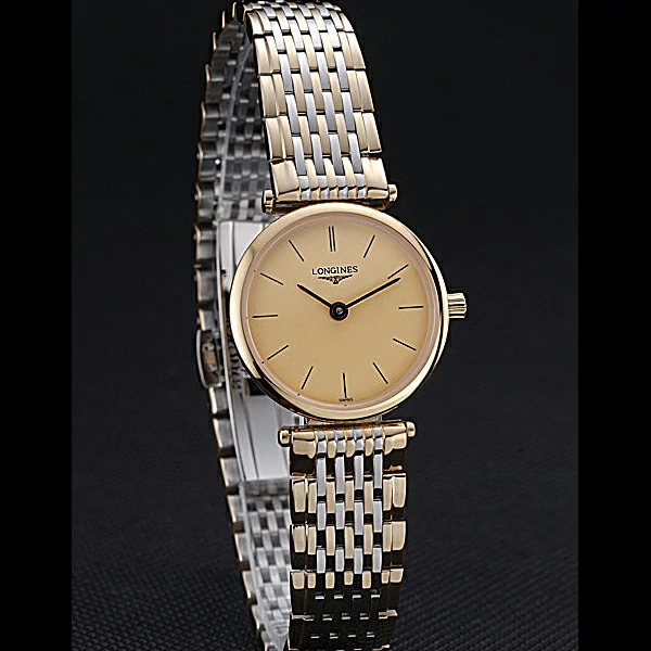 Longines La Grande Classique Two Tone Band Champagne Dial Femme new59997