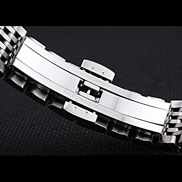 Longines La Grande Classique Stainless Steel Black Dial Diamond Bezel Femme new60009