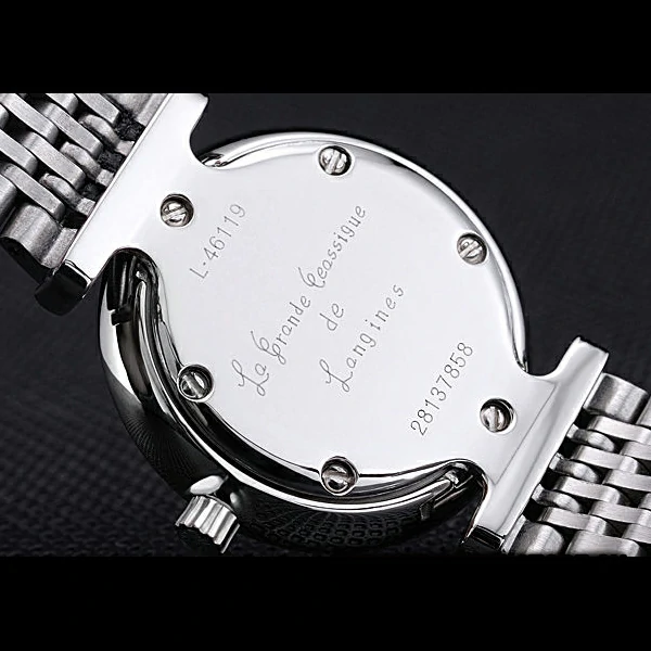Longines La Grande Classique Stainless Steel Black Dial Diamond Markers Femme new60013
