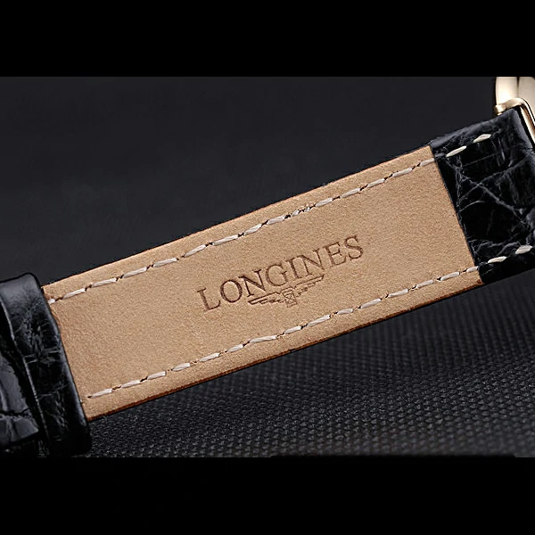 Longines La Grande Classique White Dial Black Leather Strap Homme new60016