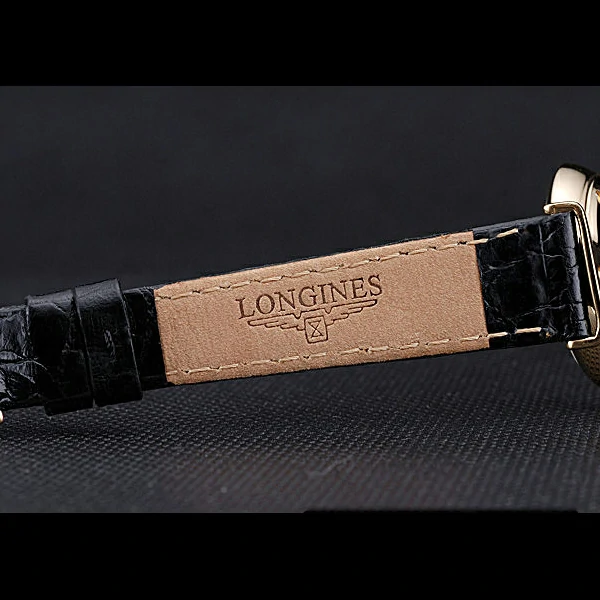 Longines La Grande Classique White Dial Black Leather Strap Femme new60017