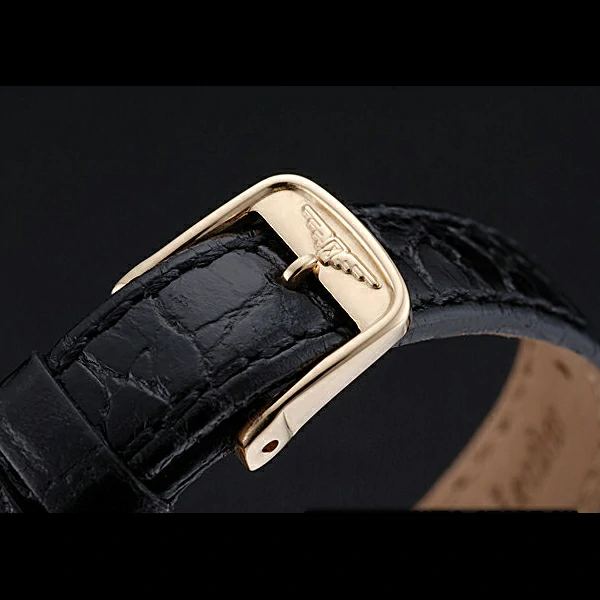 Longines La Grande Classique Champagne Dial Black Leather Band Diamond Markers Femme new60023