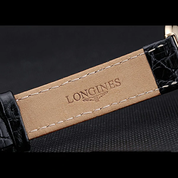 Longines La Grande Classique Champagne Dial Black Leather Band Homme new60024