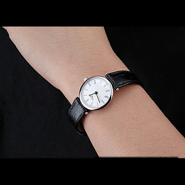 Longines La Grande Classique White Dial Black Leather Band Femme new60029