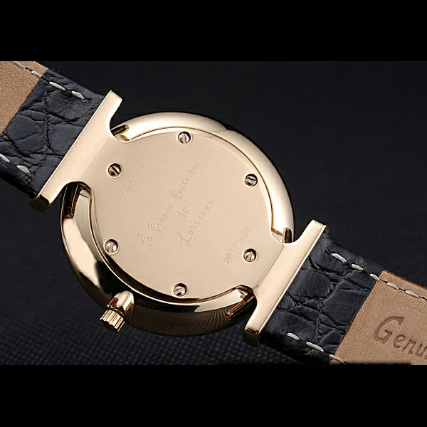 Longines La Grande Classique White Dial Diamond Bezel Black Leather Band Homme new60035