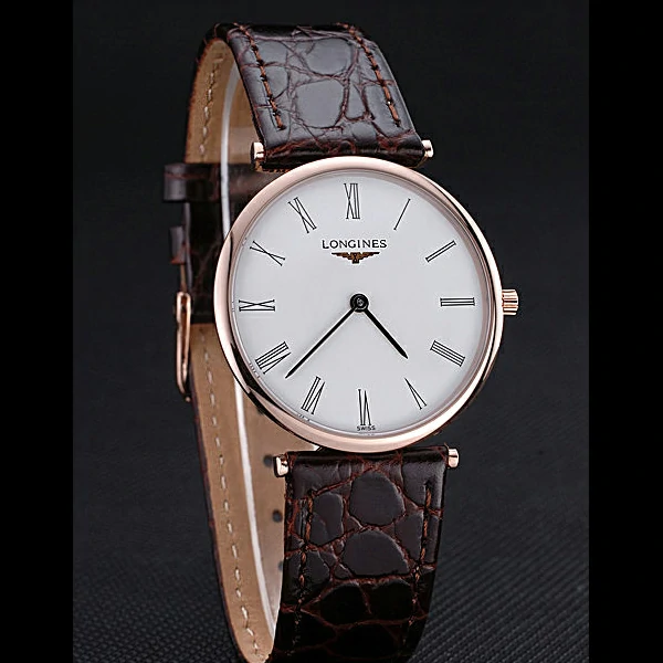Longines La Grande Classique White Dial Brown Leather Band Homme new60037