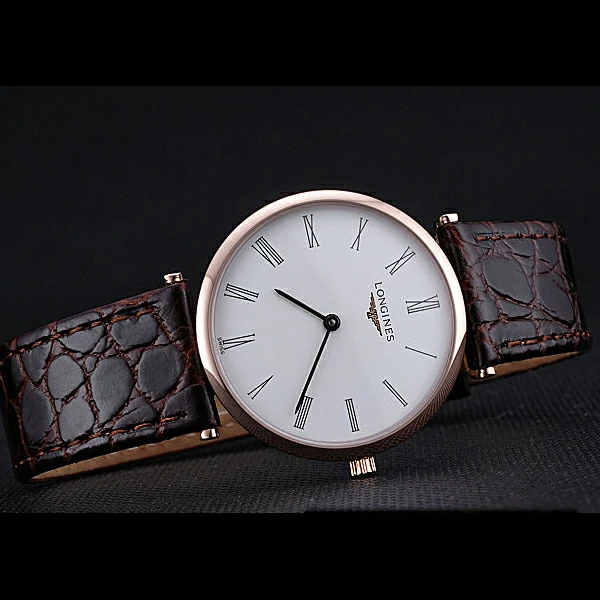 Longines La Grande Classique White Dial Brown Leather Band Homme new60037