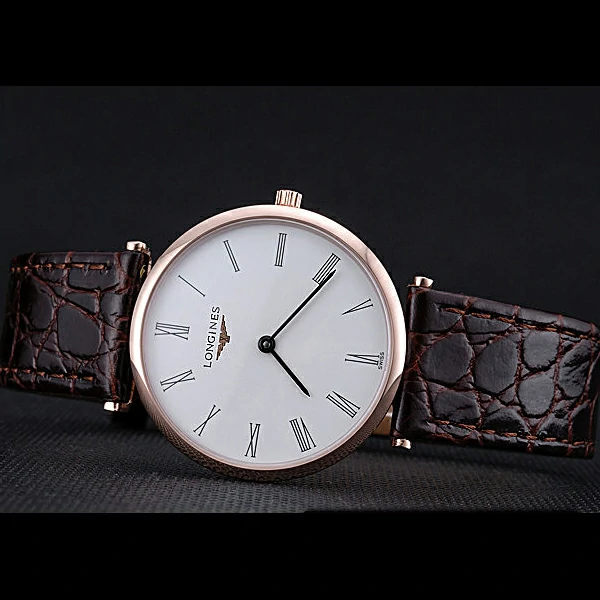 Longines La Grande Classique White Dial Brown Leather Band Homme new60037