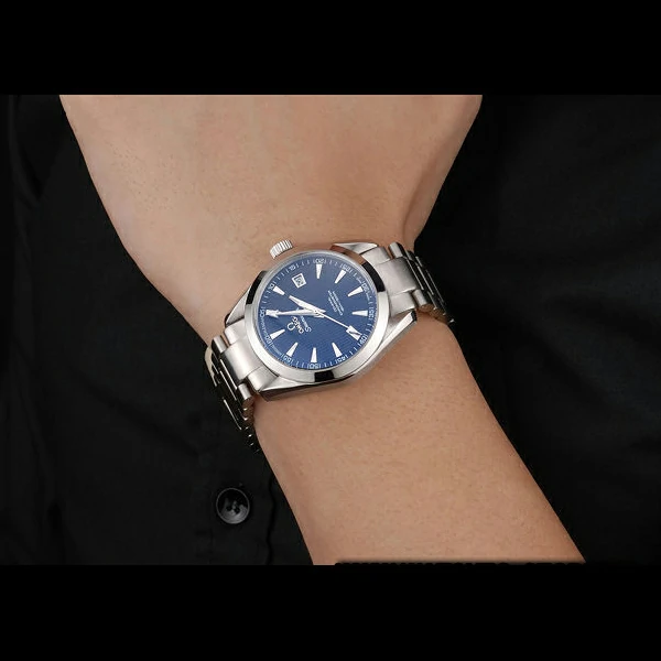 Omega Seamaster Black Dial Stainless Steel Band new60063