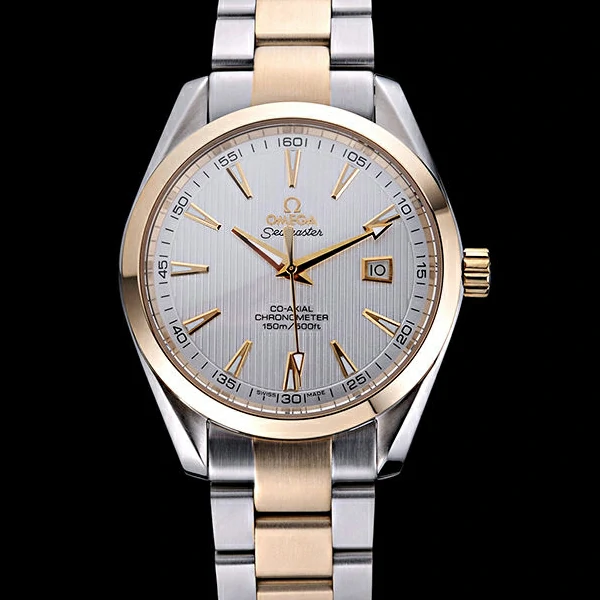Omega Seamaster White Dial Two Tone new60065