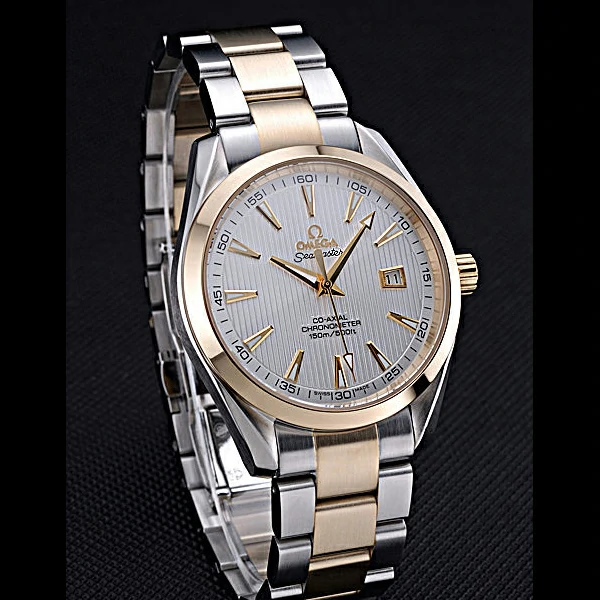 Omega Seamaster White Dial Two Tone new60065