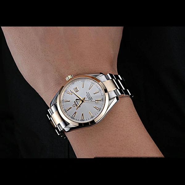 Omega Seamaster White Dial Two Tone new60065