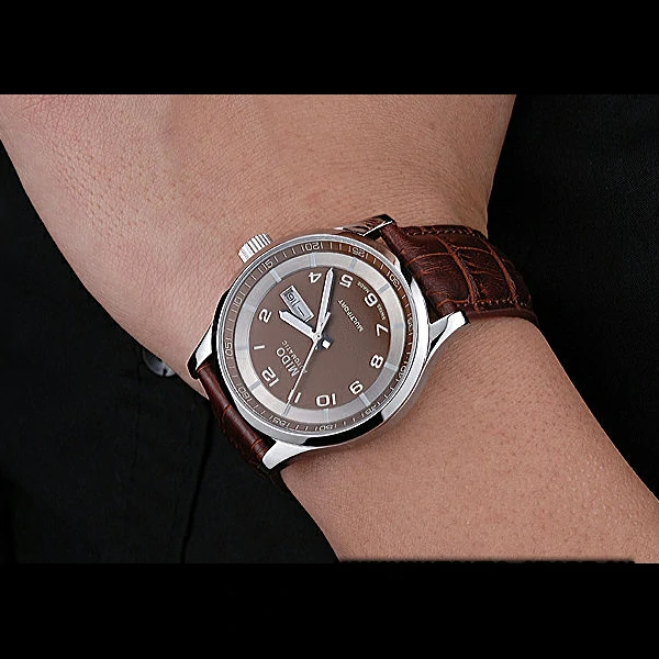 Mido Multifort Brown Dial Brown Leather Strap new60078
