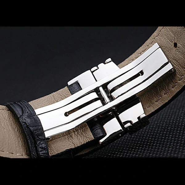 Mido Multifort Cronograph All Black & Grey Dial Black Leather Strap new60080
