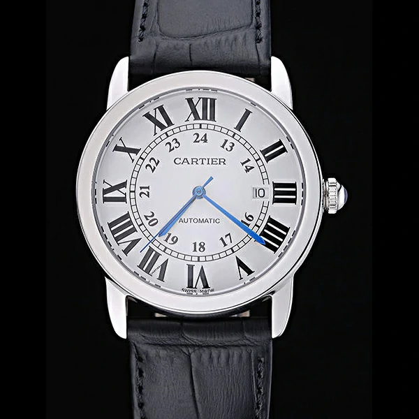 Cartier Ronde Solo Stainless Steel Case White Dial Roman Numerals new60088