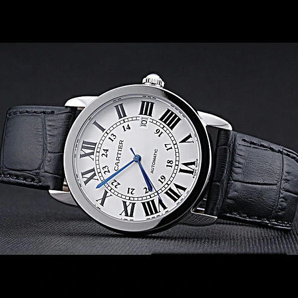 Cartier Ronde Solo Stainless Steel Case White Dial Roman Numerals new60088