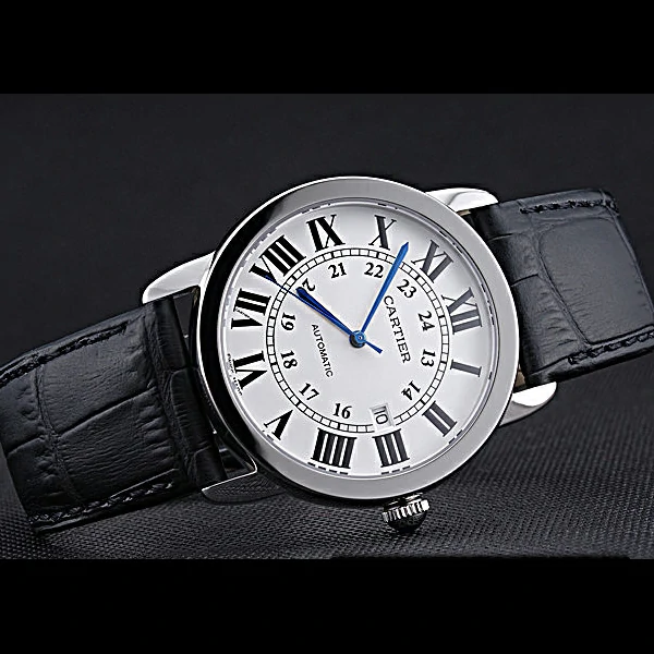 Cartier Ronde Solo Stainless Steel Case White Dial Roman Numerals new60088