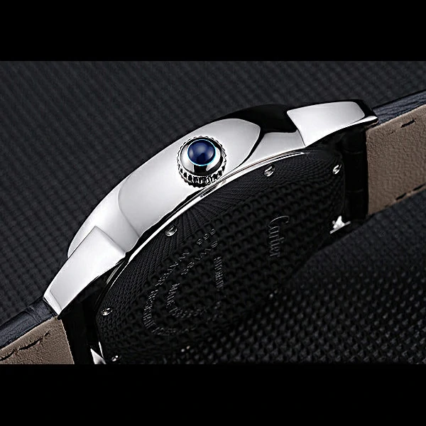 Cartier Ronde Louis Stainless Steel Diamond Case White Dial Diamond Numerals new60091