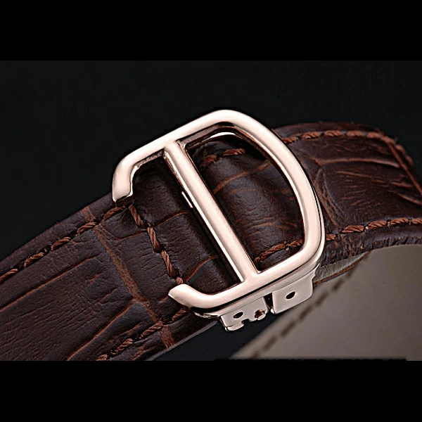 Cartier Ronde Solo Gold Case White Dial Roman Numerals new60098