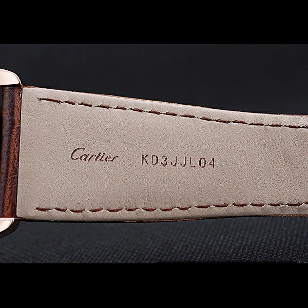 Cartier Ronde Louis Gold Diamond Case White Dial Diamond Numerals new60101