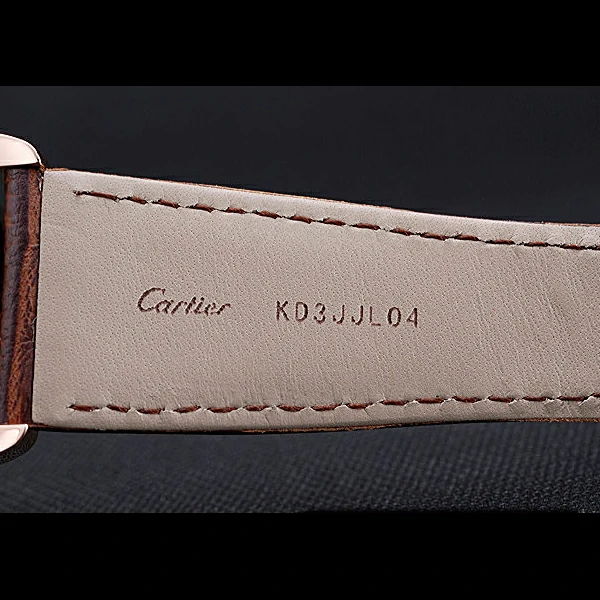 Cartier Ronde Solo Gold Diamond Case White Dial Roman Numerals new60103